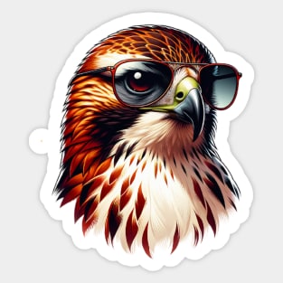 Cool Red Tailed Hawk Sticker